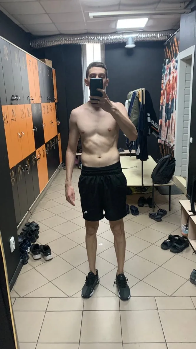 Exercising at the gym